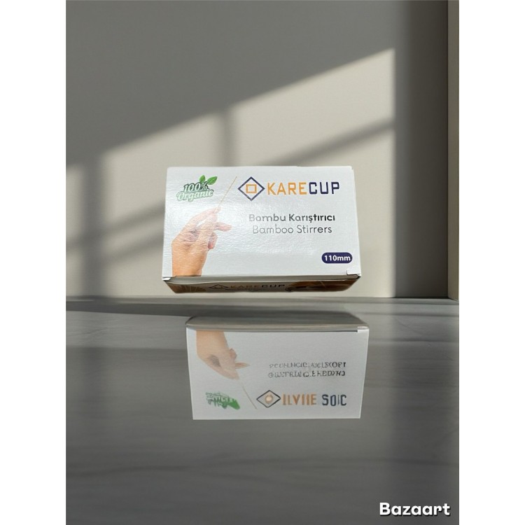 Karıştırıcı Bambu Kare Cup 500 Lü
