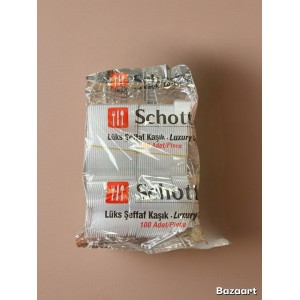 Schotter Lüx Şeffaf Kaşık 100 Adet