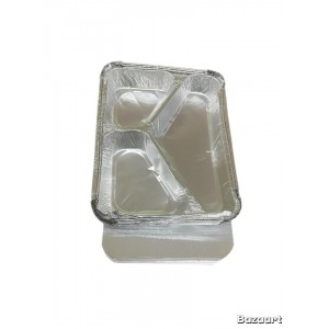 3 gözlü Alüminyum Kase + Kağağı  100 Adet 