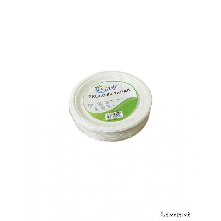 Ekolojik Tabak 22 Cm 100 Adet