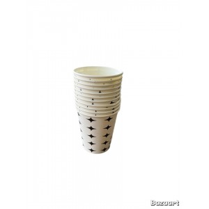 Karton Bardak Nergis Yıldız Desen  7 oz 50 Lİ 