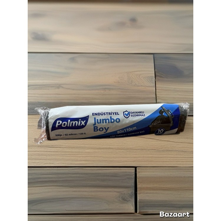 Polmix Endüstriyel Jumbo Çöp Torbası 1 Paket