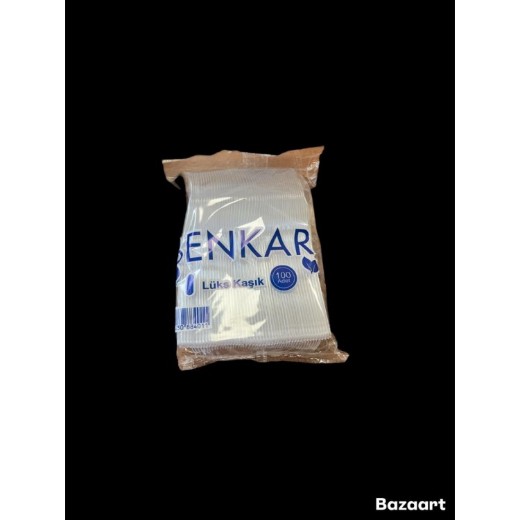 Benkar Plastik Lüx Kaşık 100 Adet Benkar Plastik Lüx Kaşık 100 Adet
